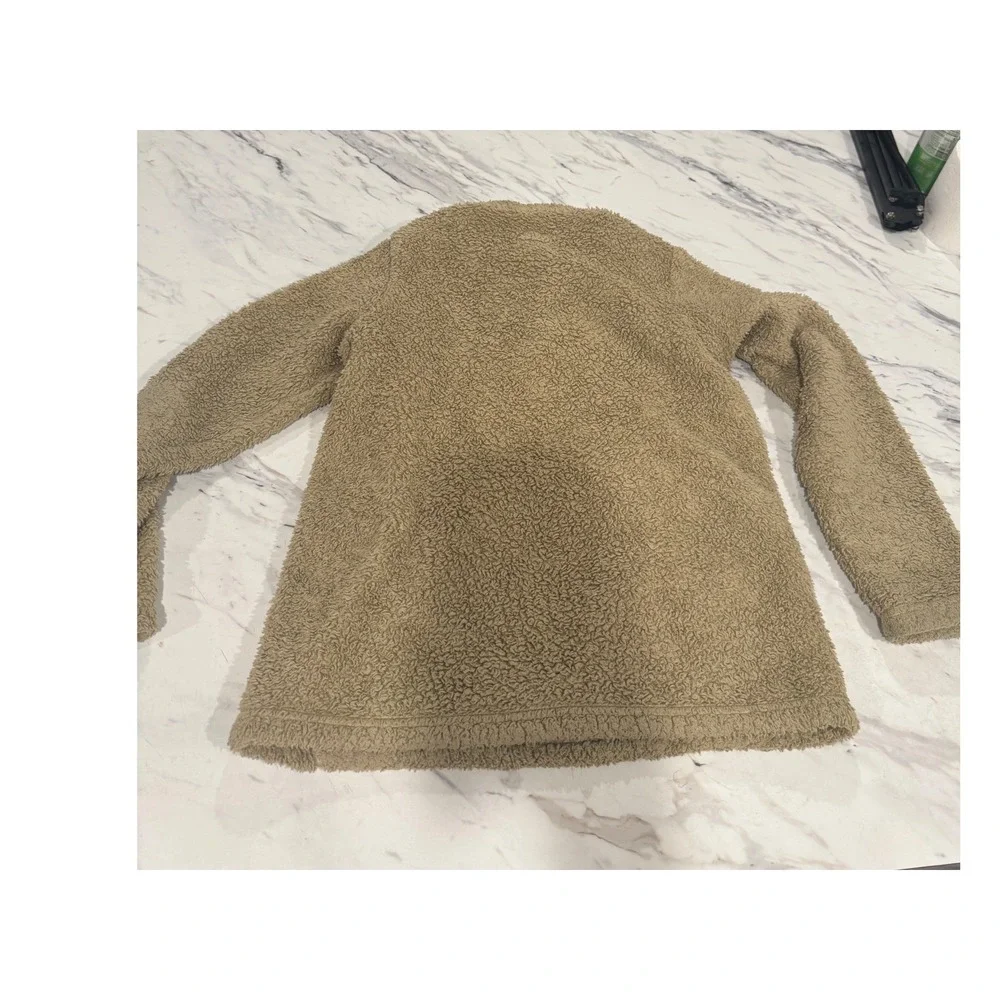 Patagonia Kids Los Gatos 1/4 Zip Fleece Pullover Tan Khaki Size‎ Large 12